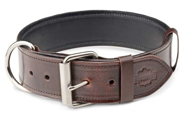 Posh Dark Brown Marble Dog Collar