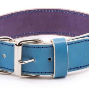 Blue Leather Dog Collar Ciana