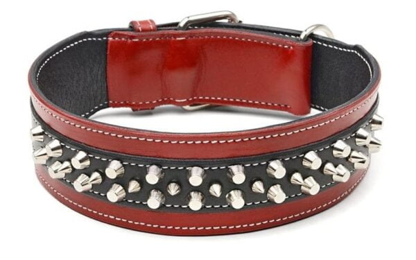 Wide Spiked Dog Collar
