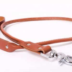 Rounded Leather Dog Leash