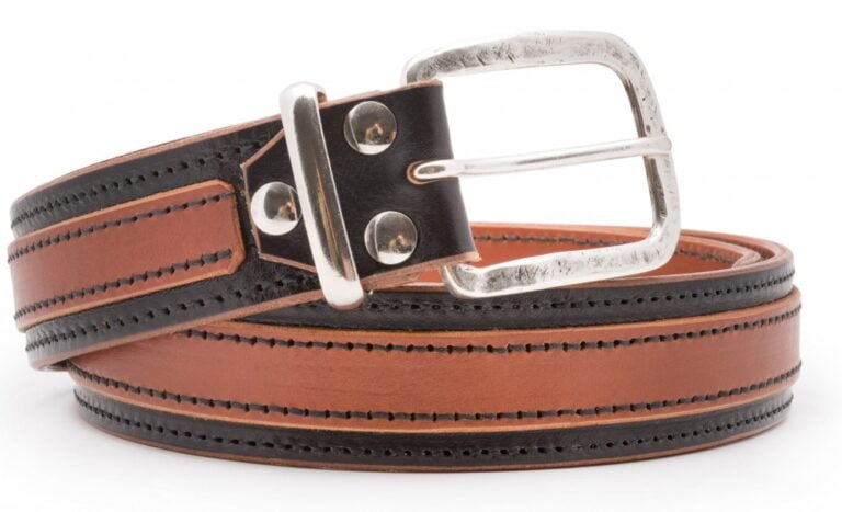 Maronero leather belt