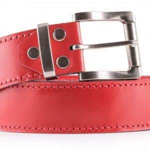 Roso Women's Red Leather Belt