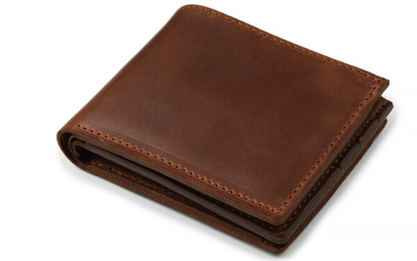 leather monogram wallet